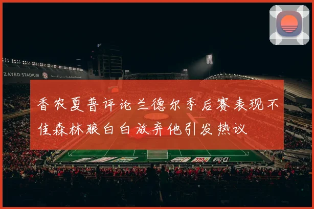 香农夏普评论兰德尔季后赛表现不佳森林狼白白放弃他引发热议